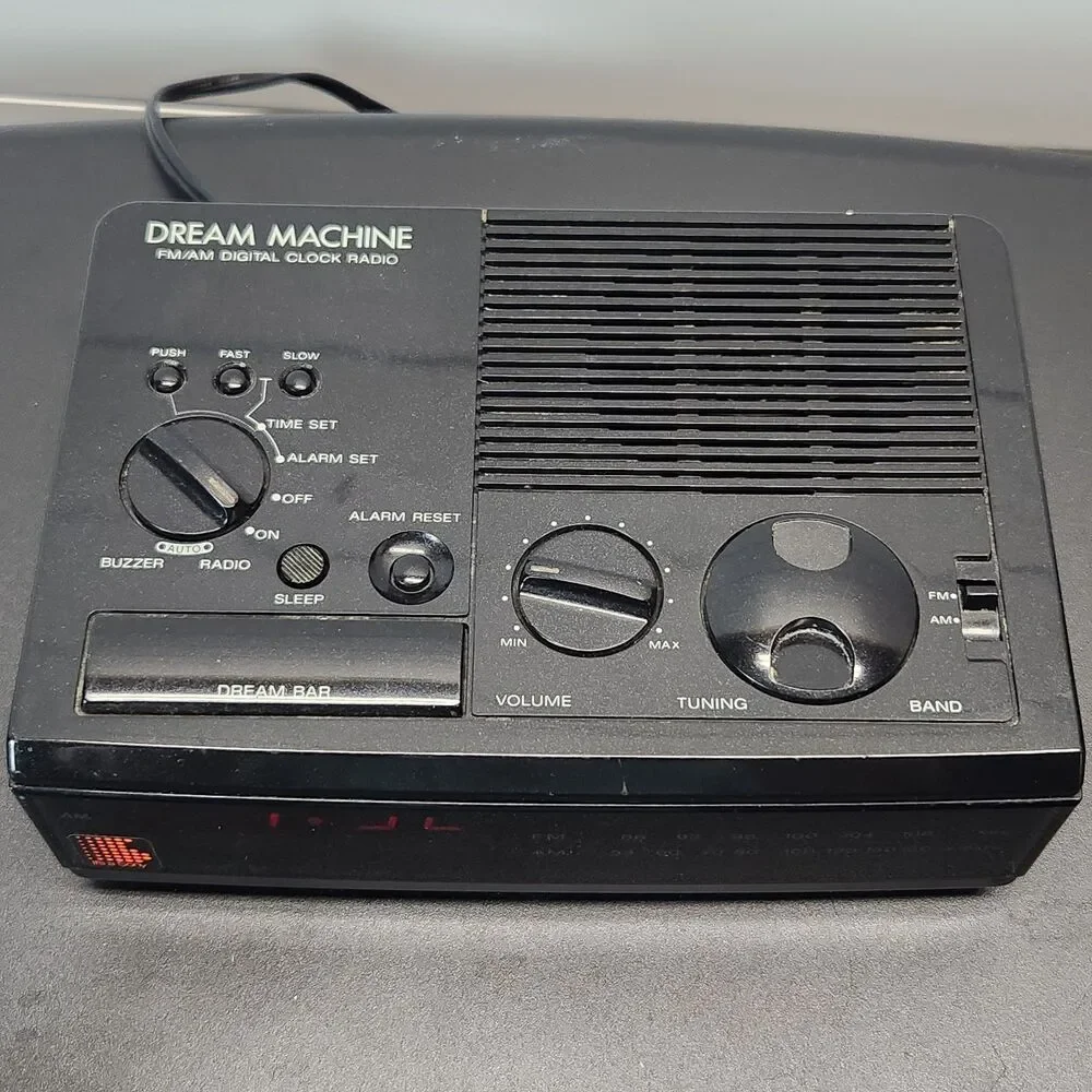 Vintage Sony ICF-C3W Alarm Clock Radio FM/AM Digital Black Dream Machine